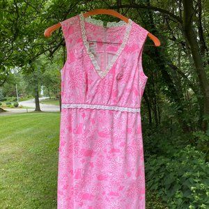 Rare Vintage Liza by Lilly Pulitzer Midi Dress